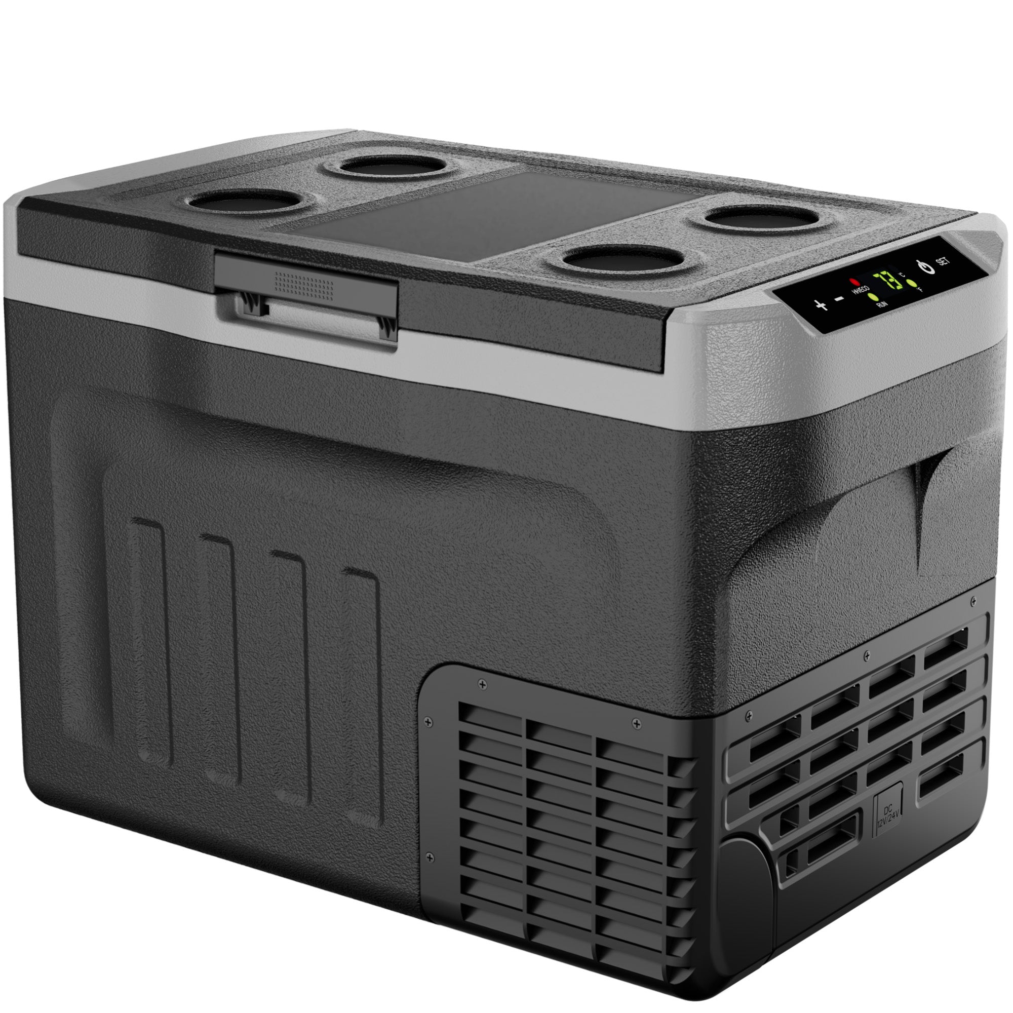 Simzlife 12 Volt Refrigerator 12V Car Fridge 22 Quart Portable Freezer Compressor Cooler 12/24V DC 110~240 Volt AC for Truck Van RV Camper SUV Travel Camping Road Trips