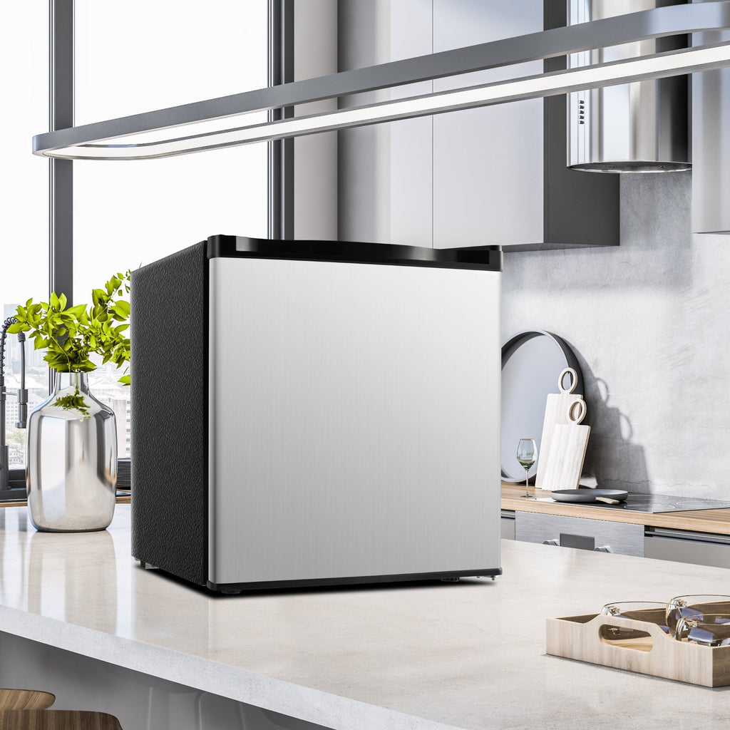 Simzlife 1.6 Cu. Ft. Freestanding Mini Fridge With Freezer for Dorm, College, Office