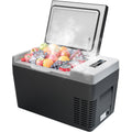 Simzlife 12 Volt 26QT(25L) Portable Car Refrigerator, -4℉~50℉, 12/24V DC & 110-240V AC