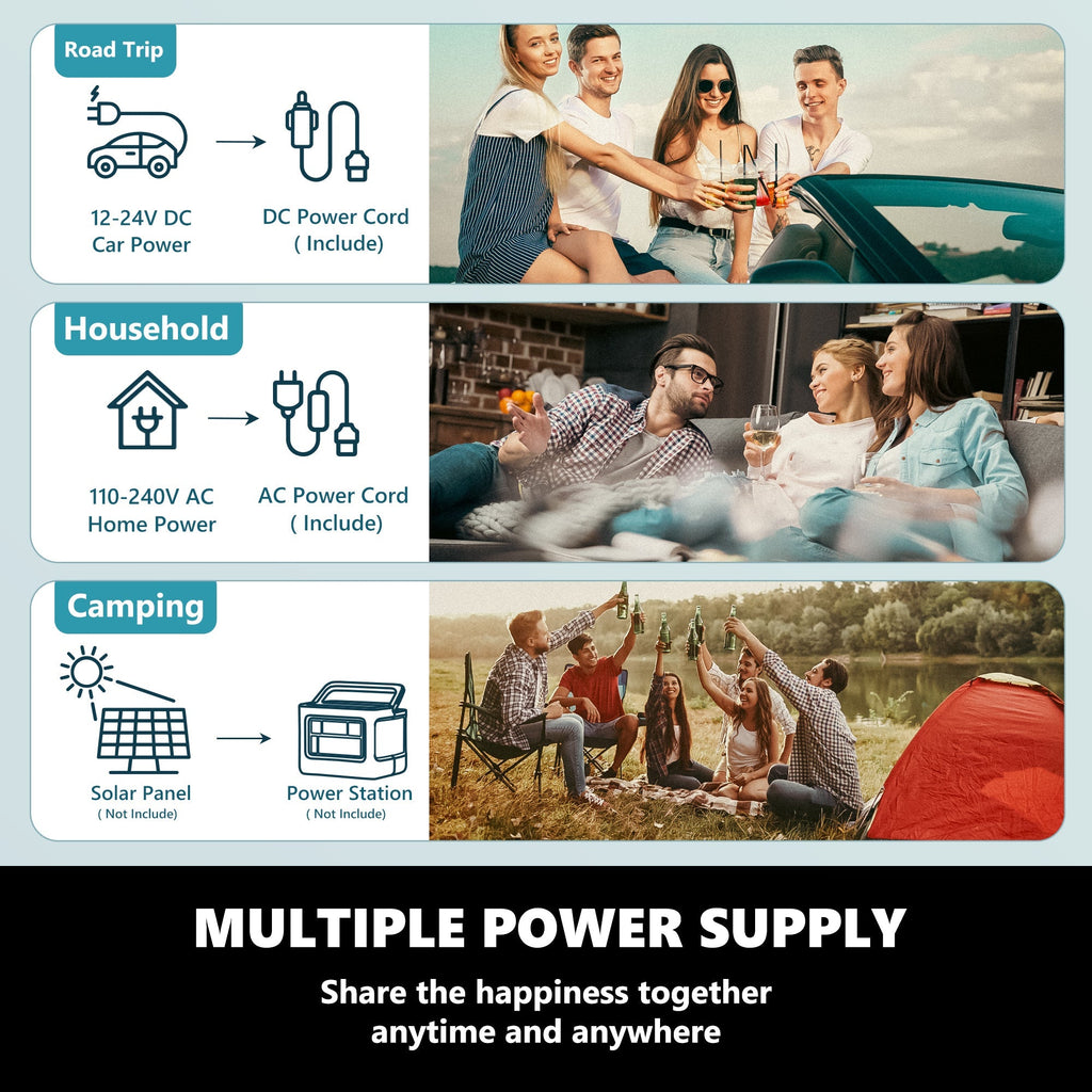 Simzlife 12 Volt Refrigerator, 26 QT(25 L) Portable Freezer, Electric Cooler -4℉~68℉, 12V Car Fridge Reversible Door, Portable Freezer 12/24V DC & 120-240V AC for Camping, Truck, Travel