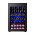 Simzlife 45 Bottle Wine Cooler Refrigerator,Built-in Wine Fridge with Stainless Steel Glass Door, for Home, Kitchen, or Office
