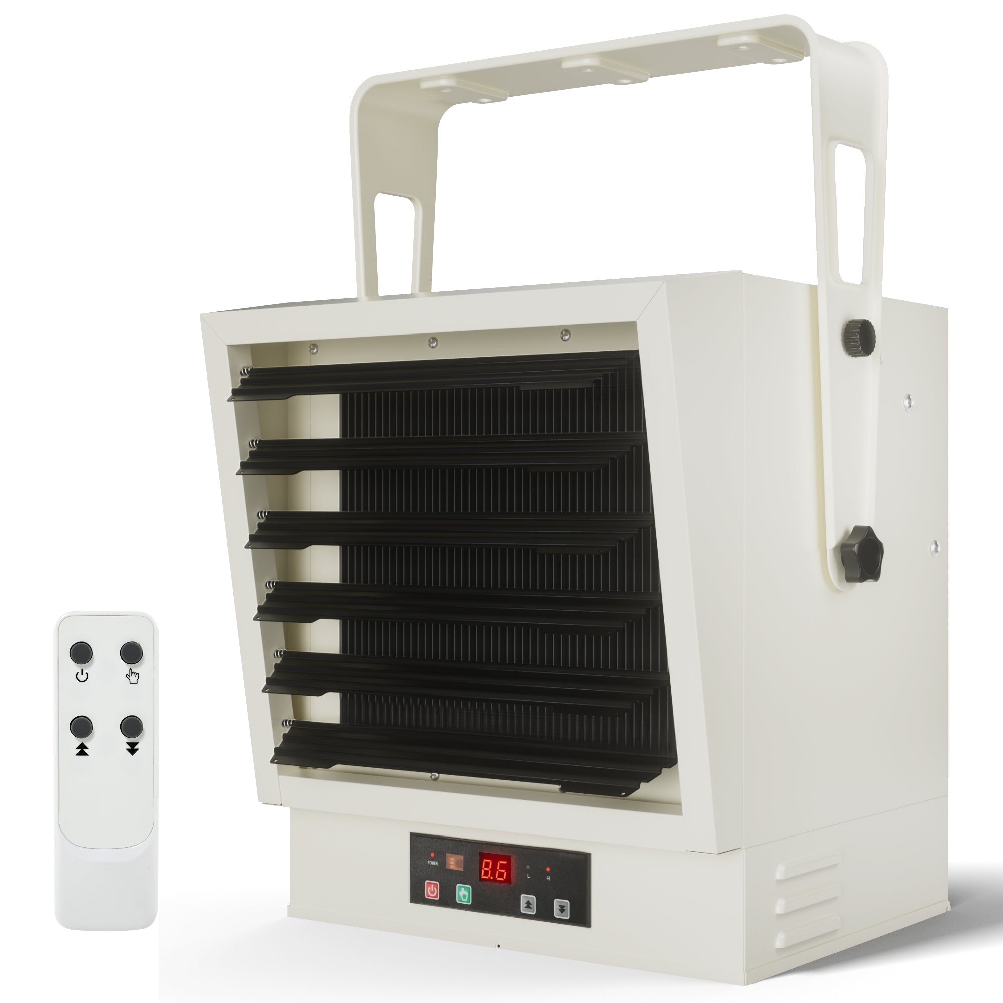 Simzlife Hard-Wired Electric Garage Heater, 240v Ceiling Heater With Remote Control, 10000 Watt Heater With 9 Hour Timer, Overheat Protection ETL Compliant Wall Heater For Garage, Workshop, Warehouse