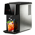 Simzlife 2-in-1 Nugget Ice Maker with Water Dispenser, 33 lbs/Day Portable Countertop Machine, Self-Cleaning, Black