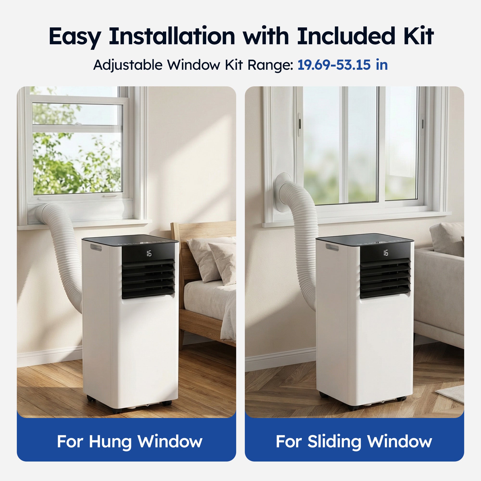 SIMZLIFE 8000 BTU Portable Air Conditioner with WIFI and Remote Control,Small AC Unit with Dehumidifier and Fan