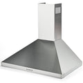 Simzlife Wall Mount Range Hood 30 inch, Range Hood 450 CFM, Vent Hood with 3 Speed Exhaust Fan and 2 2W LED Light, Button Controls, 2 Washable Filter, Stainless Steel