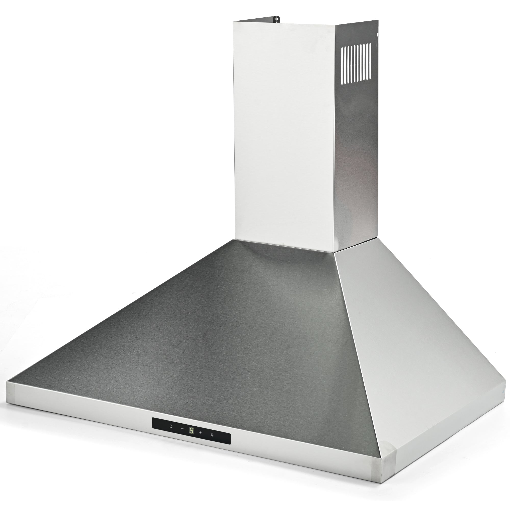 Simzlife Wall Mount Range Hood 30 inch, Range Hood 450 CFM, Vent Hood with 3 Speed Exhaust Fan and 2 2W LED Light, Soft Touch Panel, 2 Washable Filter, Stainless Steel