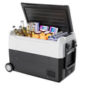 Simzlife 12 Volt Refrigerators, -4℉~68℉, 48 Quart Portable Mini Fridge Electric Cooler 12/24V DC & 120-240V AC, Car Fridge for Car, RV, Camping, Travel, Fishing, Outdoor or Home
