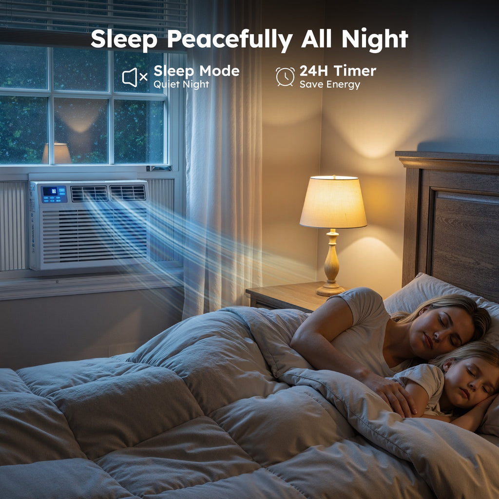 SIMZLIFE 12,000 BTU Window Air Conditioner With APP, Cools Up To 550 Sq Ft