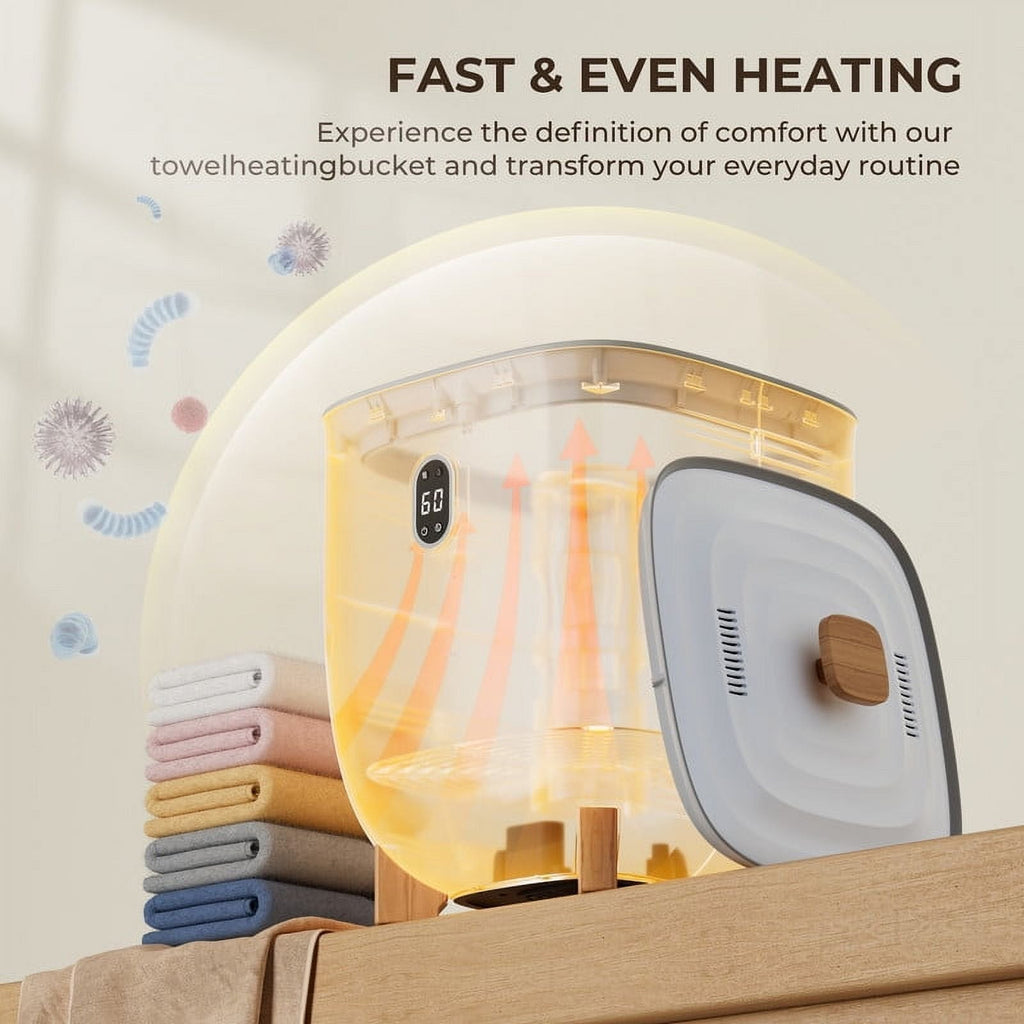 Simzlife Luxury Towel Warmer, Electric Hot Towel Warmer Bucket, Towel Dehumidifier