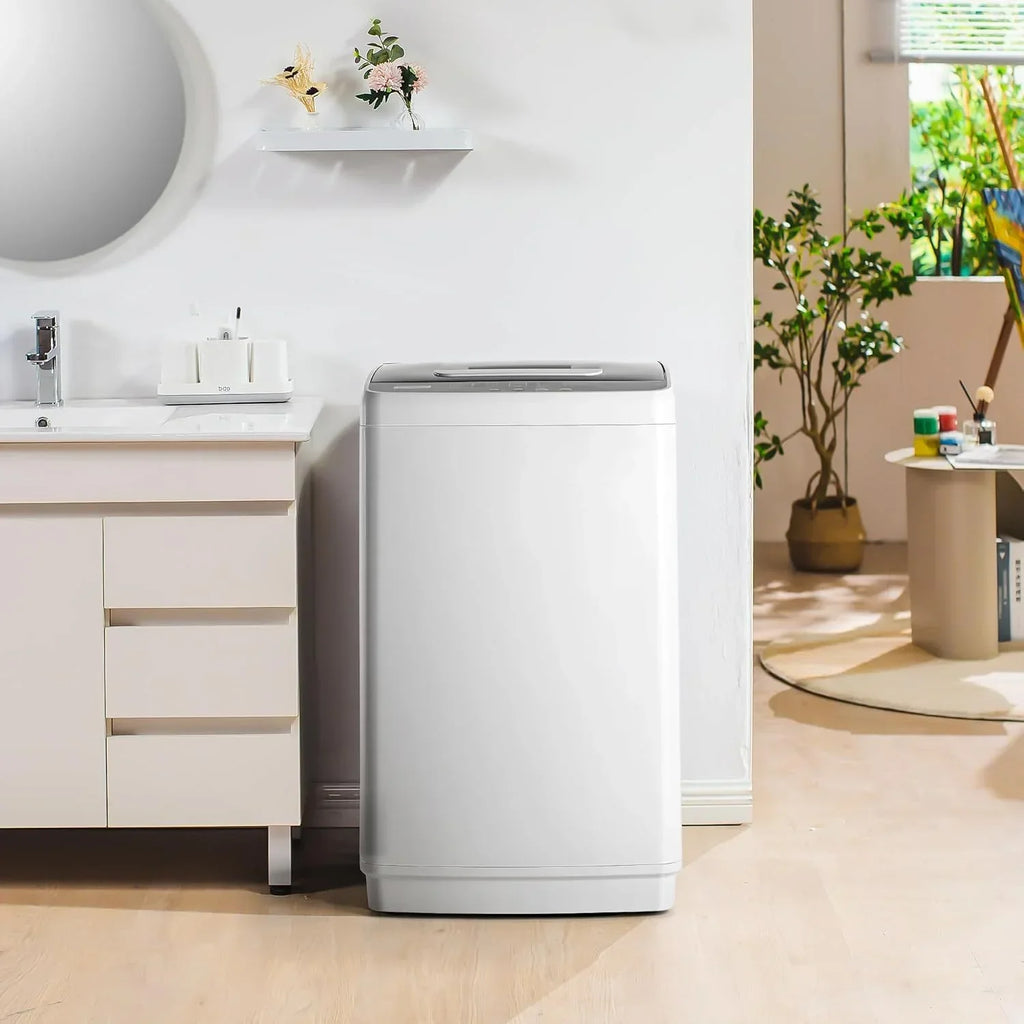 Simzlife Portable Washing Machine 8.8LBS with LED Display，Compact Washer